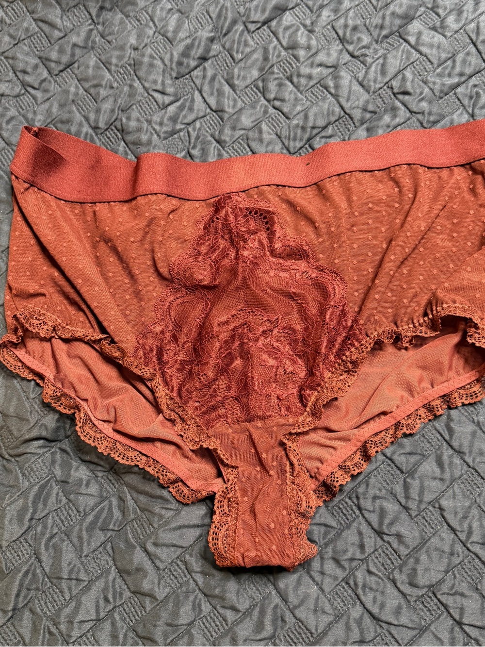 Torrid Curve Burgundy Babydoll Lingerie - Picture 4 of 5